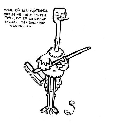 Cartoon: strauss erich (medium) by XombieLarry tagged strauss,erich,besen