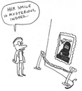 Cartoon: burkalisa (small) by XombieLarry tagged mona,da,vinci