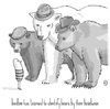 Cartoon: bears (small) by birdbee tagged birdbee,bears,hats,ferora,cowboy,hat,ed,beals,flat,cap