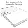 Cartoon: birdbee - blank (small) by birdbee tagged birdbee,book,page,blank,potential,future,new,year,beginning