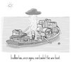 Cartoon: birdbee - boat (small) by birdbee tagged birdbee boat woe angst