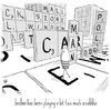 Cartoon: birdbee - scrabble (small) by birdbee tagged birdbee street game scrabble words letters