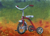 Cartoon: I Remember You (small) by birdbee tagged tricycle,trike,painting,acrylics,canvas