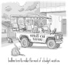 Cartoon: safari (small) by birdbee tagged vacation,holiday,stray,cats,birdbee,safari,parking,lot,dumpster,city