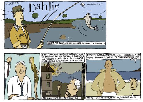 Cartoon: gentlemans guide (medium) by marco petrella tagged fishing,writers,new,york