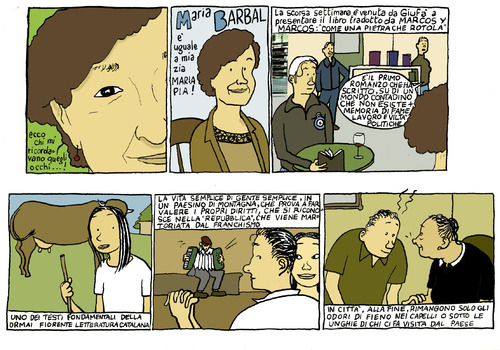Cartoon: maria barbal (medium) by marco petrella tagged po