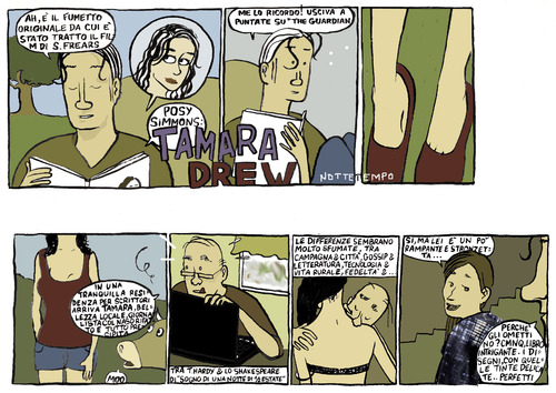 Cartoon: tamara drew (medium) by marco petrella tagged graphicnovel,frears,simmons