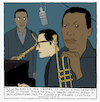 Cartoon: kind of (small) by marco petrella tagged jazz,milesdavis,billevans,kindofblue