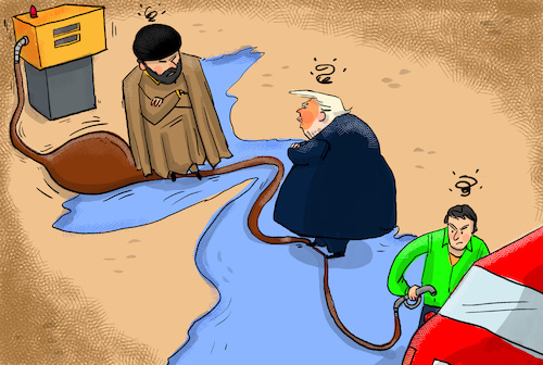 Cartoon: Blockaden (medium) by leopold maurer tagged blockade,usa,iran,nahost,israel,krieg,strasse,hormus,öl,weltwirtschaft,dünger,spritpreis,marine,trump,mullah,konsument,tanken,leopold,maurer,karikatur,cartoon,blockade,usa,iran,nahost,israel,krieg,strasse,hormus,öl,weltwirtschaft,dünger,spritpreis,marine,trump,mullah,konsument,tanken,leopold,maurer,karikatur,cartoon