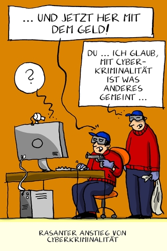 Cartoon: cyberkriminalität (medium) by leopold maurer tagged cberkriminalität,kriminalität,kriminalitätsrate,räuber,krimineller,computer,internet,online,diebstahl,sicherheit,cberkriminalität,kriminalität,kriminalitätsrate,räuber,krimineller,computer,internet,online,diebstahl,sicherheit