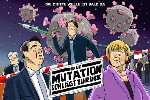 Cartoon: Die dritte Welle (medium) by leopold maurer tagged dritte,welle,pandemie,corona,covid,mutationen,virus,merkel,lauterbach,schröder,seehofer,querdenker,grenzschliessungen,leopold,maurer,karikatur,cartoon,comic,illustration,dritte,welle,pandemie,corona,covid,mutationen,virus,merkel,lauterbach,schröder,seehofer,querdenker,grenzschliessungen,leopold,maurer,karikatur,cartoon,comic,illustration