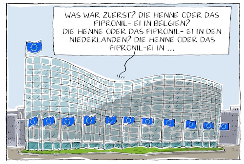 Cartoon: die eu und das fipronil dilemma (medium) by leopold maurer tagged fipronil,skandal,ei,eier,eu,politik,lebensmittel,komission,krise,sitzung,henne,dilemma,fipronil,skandal,ei,eier,eu,politik,lebensmittel,komission,krise,sitzung,henne,dilemma