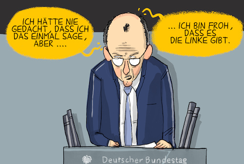 Cartoon: Die Linke enthält sich (medium) by leopold maurer tagged rentenpaket,abstimmung,bundestag,linke,cdu,csu,spd,koalition,junge,union,rente,enthaltung,gesetz,merz,bundeskanzler,leopold,maurer,karikatur,cartoon,rentenpaket,abstimmung,bundestag,linke,cdu,csu,spd,koalition,junge,union,rente,enthaltung,gesetz,merz,bundeskanzler,leopold,maurer,karikatur,cartoon