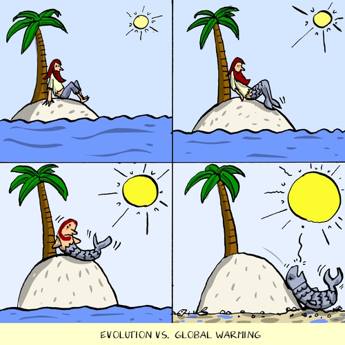 evolution vs. global warming