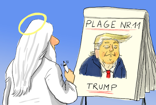 Cartoon: Gott erschafft Trump (medium) by leopold maurer tagged trump,gott,usa,wahlkampf,video,rechts,flipboard,plage,10,11,plagen,präsidentschaftswahlkampf,biden,leopold,maurer,karikatur,cartoon,trump,gott,usa,wahlkampf,video,rechts,flipboard,plage,10,11,plagen,präsidentschaftswahlkampf,biden,leopold,maurer,karikatur,cartoon