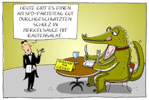 Cartoon: groko menu (medium) by leopold maurer tagged groko,menu,spd,parteitag,entscheidung,verhandlungen,gespräche,deutschland,koalition,cdu,merkel,raute,groko,menu,spd,parteitag,entscheidung,verhandlungen,gespräche,deutschland,koalition,cdu,merkel,raute