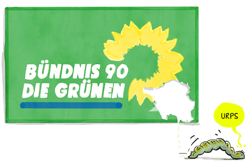 Cartoon: Grüne Saarland ausgeschlossen (medium) by leopold maurer tagged grüne,saarland,liste,ausgeschlossen,wahl,2021,grüne,saarland,liste,ausgeschlossen,wahl,2021