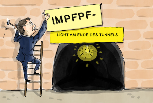 Cartoon: Impfpflicht (medium) by leopold maurer tagged ende,des,tunnels,lauterbach,corona,pandemie,impfung,impfpflicht,diskussion,spd,bundestag,entscheidung,variante,grundrechte,covid,massnahmen,durchimpfungsrate,impfverweigerer,omikron,virus,leopold,maurer,cartoon,karikatur,ende,des,tunnels,lauterbach,corona,pandemie,impfung,impfpflicht,diskussion,spd,bundestag,entscheidung,variante,grundrechte,covid,massnahmen,durchimpfungsrate,impfverweigerer,omikron,virus,leopold,maurer,cartoon,karikatur