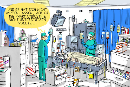 Cartoon: Intensivstationen am Limit (medium) by leopold maurer tagged intensivstation,personal,pfleger,ärzte,limit,ende,patienten,triage,impfgegner,impfverweigerer,pflegepersonal,erschöpfung,pharmaindustrie,verschwörung,impfung,corona,covid,sars,cov,19,virus,intensivbetten,betreuung,verlegen,überfüllung,intensivstation,personal,pfleger,ärzte,limit,ende,patienten,triage,impfgegner,impfverweigerer,pflegepersonal,erschöpfung,pharmaindustrie,verschwörung,impfung,corona,covid,sars,cov,19,virus,intensivbetten,betreuung,verlegen,überfüllung