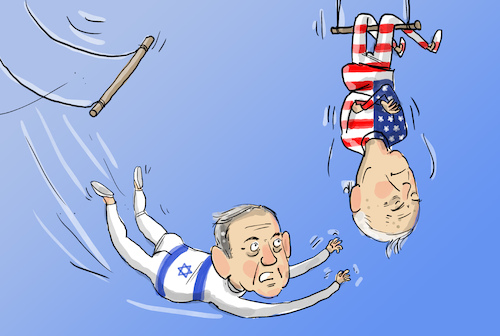 Cartoon: Israel und USA (medium) by leopold maurer tagged gaza,krieg,israel,usa,uno,resolution,abstimmung,waffenruhe,waffenstillstand,netanjahu,biden,waffen,geld,hamas,geiseln,terror,streifen,menschen,opfer,leopold,maurer,cartoon,karikatur,gaza,krieg,israel,usa,uno,resolution,abstimmung,waffenruhe,waffenstillstand,netanjahu,biden,waffen,geld,hamas,geiseln,terror,streifen,menschen,opfer,leopold,maurer,cartoon,karikatur