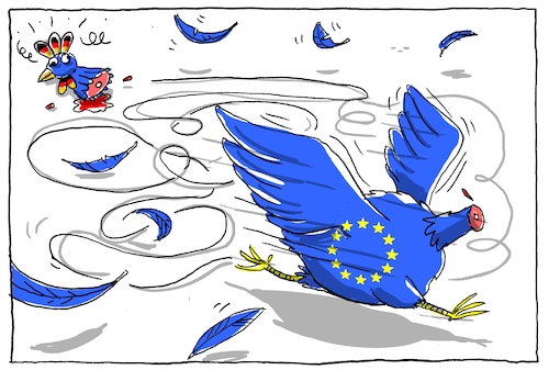 Cartoon: kopflose eu (medium) by leopold maurer tagged deutschland,regierungslos,entscheidungsunfähig,europa,eu,deutschland,regierungslos,entscheidungsunfähig,europa,eu