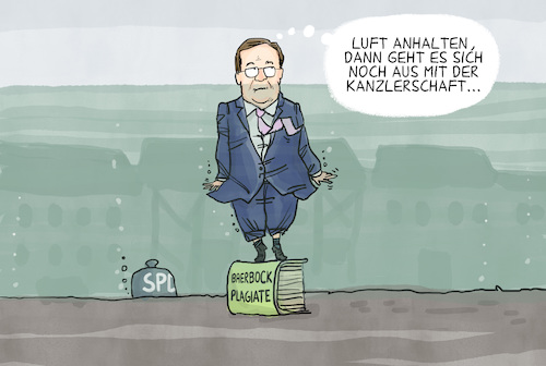 Cartoon: Laschet im Hochwasser (medium) by leopold maurer tagged laschet,baerbock,grüne,spd,csu,cdu,kanzlerschaft,umfrage,bundestagswahl,2021,hochwasser,nrw,katastrophe,plagiat,laschet,baerbock,grüne,spd,csu,cdu,kanzlerschaft,umfrage,bundestagswahl,2021,hochwasser,nrw,katastrophe,plagiat