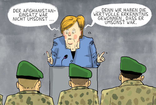 Merkel ehrt Soldaten