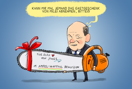 Milei trifft Scholz Milei trifft Scholz