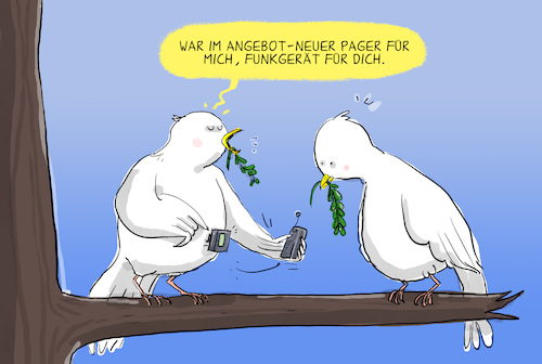 Pager für die Friedenstaube Pager für die Friedenstaube