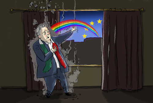 Regenbogenaufgang in Ungarn Regenbogenaufgang in Ungarn