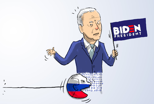 russische kampagne gegen biden