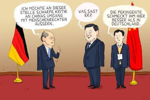 Scholz bei Xi Scholz bei Xi