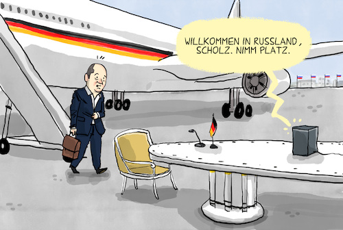Scholz besucht Putin