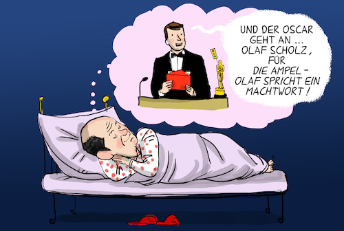 Scholz träumt vom Oscar Scholz träumt vom Oscar