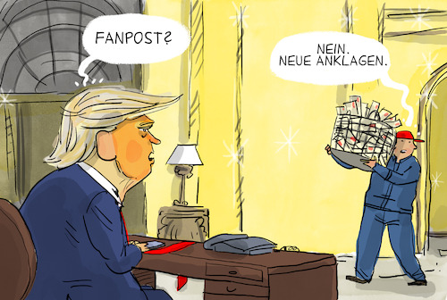 Cartoon: Trump Anklage (medium) by leopold maurer tagged trump,anklage,dokumentenaffäre,hexenjagd,demokratie,justiz,usa,präsident,donald,kandidat,wahl,republikaner,leopold,maurer,karikatur,cartoon,trump,anklage,dokumentenaffäre,hexenjagd,demokratie,justiz,usa,präsident,donald,kandidat,wahl,republikaner,leopold,maurer,karikatur,cartoon