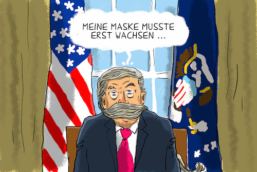 trump und die maske