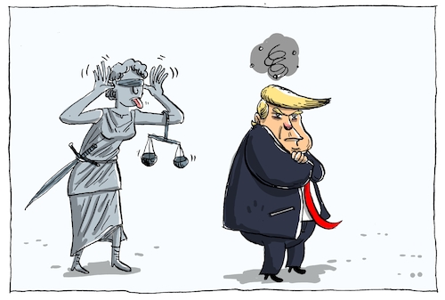 trump und justitia