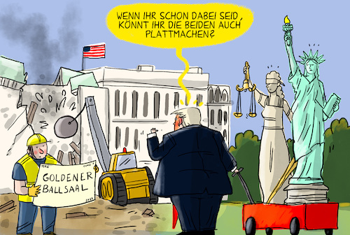 Trumps goldener Ballsaal