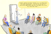 Cartoon: Ärzte unter Zeitdruck (small) by leopold maurer tagged arzt,warteraum,patienten,therapie,zeit,druck,sieben,minuten,durchschnitt,deutschland,gruppentherapie,hausarzt,freimachen,ordination,krankheit,gesundheit,sozial,gespräch,leopold,maurer,karikatur,cartoon