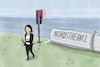 Cartoon: Baerbock Nord Stream 2 (small) by leopold maurer tagged baerbock,grüne,ampel,rot,nord,stream,inbetriebnahme,gasproduzent,gaslieferer,russland,putin