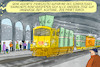 Cartoon: Bahnchefs Boni (small) by leopold maurer tagged boni,manager,bahn,chef,deutsche,euro,millionen,chefetage,verfehlte,ziele,passagiere,fahrgaeste,verspaetungen,ausfaelle,zug,bahnhof,geld,leopold,maurer,cartoon,karikatur