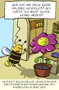 Cartoon: bienenbüro (small) by leopold maurer tagged blume,biene,büro,arbeitsplatz