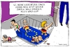 Cartoon: bye bye europe (small) by leopold maurer tagged obama,merkel,europa,hollande,renzi,italien,rajoy,spanien,deutschland,usa,abschied,trost,eu
