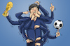 Cartoon: Ende der Ära Löw (small) by leopold maurer tagged joachim,jogi,löw,deutschland,nationalmannschaft,fußball,trainer,ära,ende,weltmeister,2014,poppel,pokal,finger,nasenbohren,genitalien,riechen,körperöffnung,mehrarmig