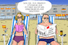 Cartoon: Ganz Spanien Risikogebiet (small) by leopold maurer tagged spanien,urlaub,meer,sommerferien,corona,covid,pandemie,infektionszahlen,risikogebiet