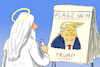 Cartoon: Gott erschafft Trump (small) by leopold maurer tagged trump,gott,usa,wahlkampf,video,rechts,flipboard,plage,10,11,plagen,präsidentschaftswahlkampf,biden,leopold,maurer,karikatur,cartoon