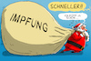 Cartoon: Impfung um weihnachten (small) by leopold maurer tagged impfung,covid,corona,weihnachten,2020