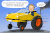 Cartoon: Lindner und die Bauern (small) by leopold maurer tagged finanzminister,lindner,ampel,proteste,bauern,agrardiesel,foerderung,subvention,haushalt,sparen,zugestaendnis,porsche,traktor,leopold,maurer,cartoon,karikatur