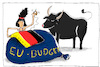Cartoon: loch im EU budget stopfen (small) by leopold maurer tagged eu,loch,budget,deutschland,europa,stopfen,nähen