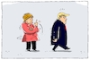Cartoon: merkel und trump (small) by leopold maurer tagged usa,deutschland,klimaschutz,aussenpolitik,g7,regierungschefs,präsident,merkel